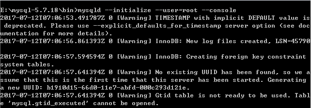 Windows下mysql5.7.18安装配置教程
